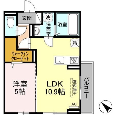 ヴィラ・シトラス沖野上Ⅰの物件間取画像